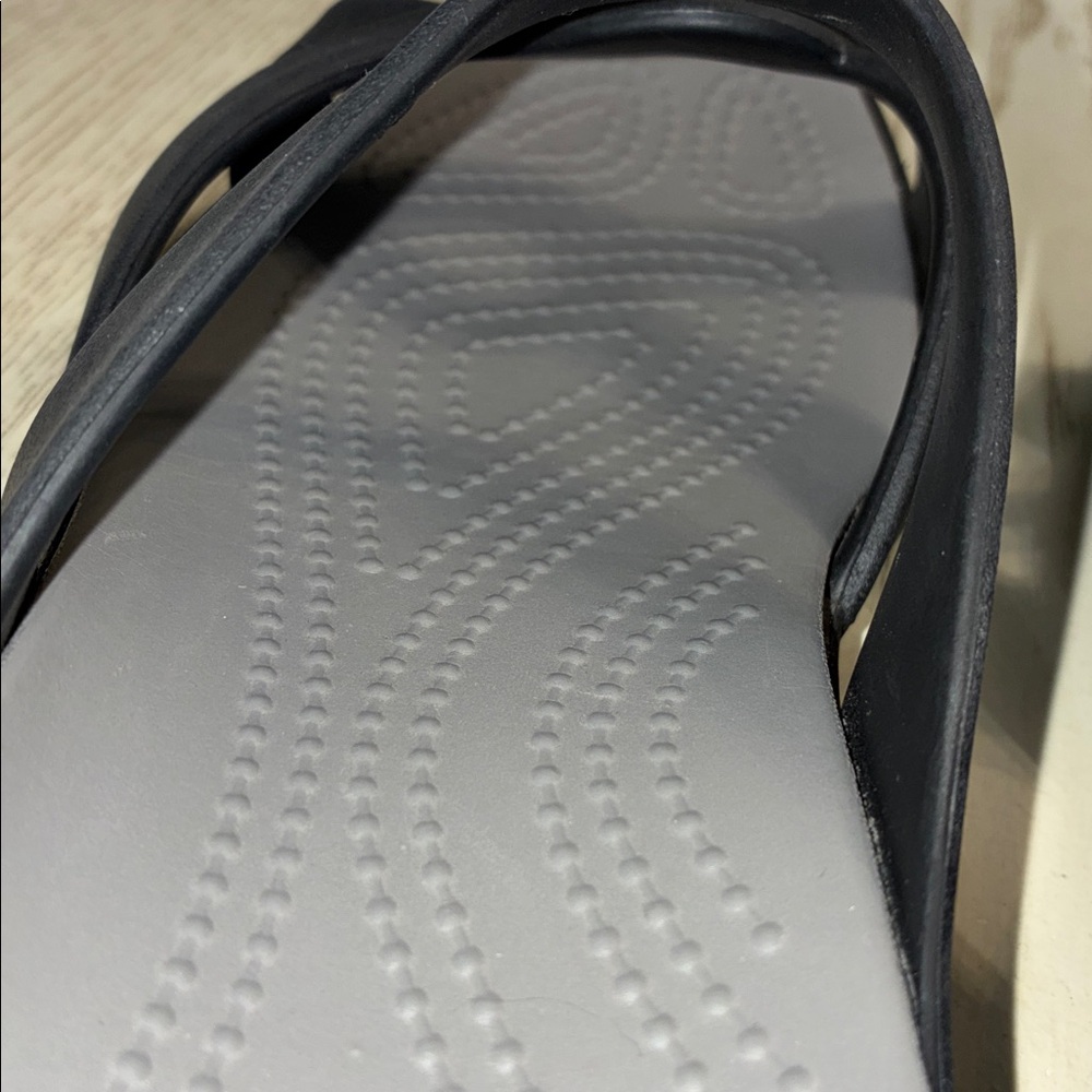 Women’s Crocs Meleen Twist Sandals (Black/Grey) - Picture 6 of 11